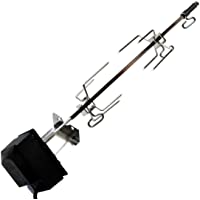 Onlyfire acier inoxydable Set de rechange truc Pie Barbecue Viande- 70 cm- avec 2 x Aiguilles Et Moteur- 220-240 V- truc…